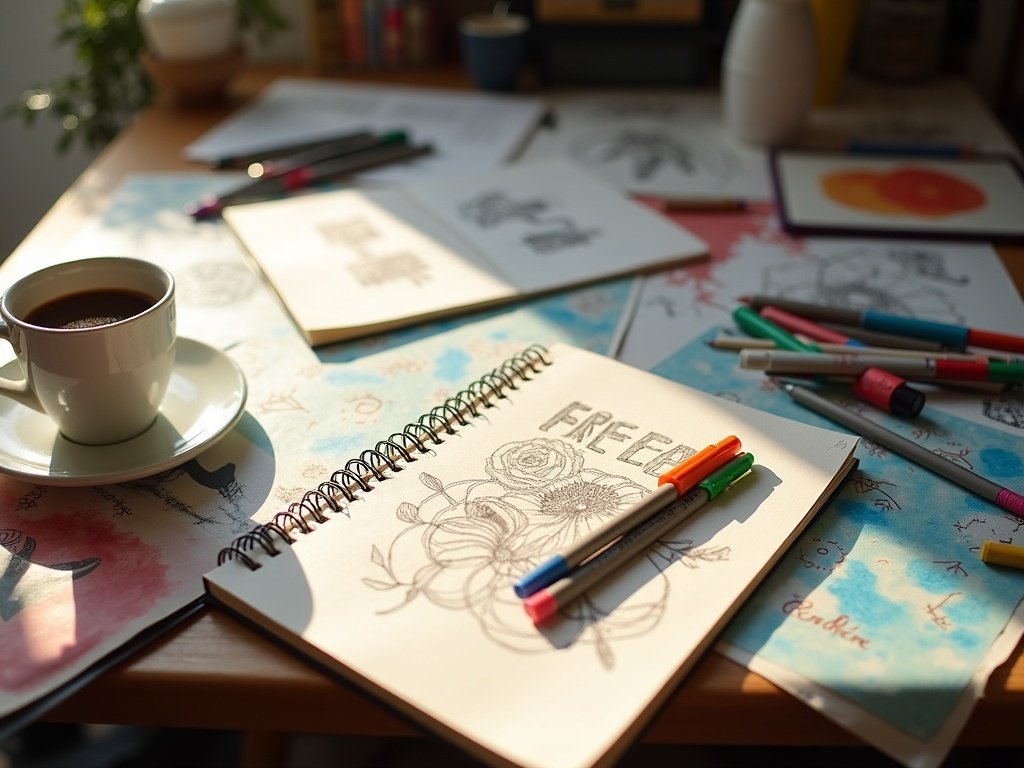 drawing-journal-ideas-creative-carnet-artistique